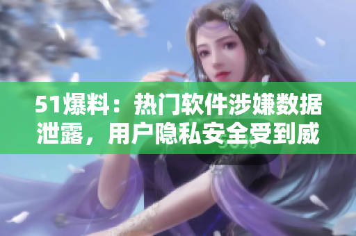 51爆料：熱門(mén)軟件涉嫌數(shù)據(jù)泄露，用戶(hù)隱私安全受到威脅！