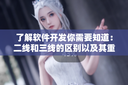 了解軟件開(kāi)發(fā)你需要知道：二線(xiàn)和三線(xiàn)的區(qū)別以及其重要性