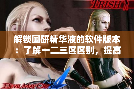 解鎖國(guó)研精華液的軟件版本：了解一二三區(qū)區(qū)別，提高工作效率