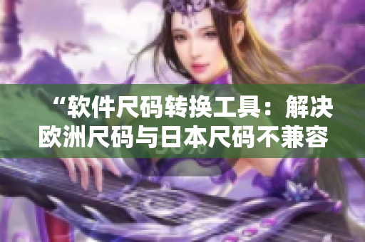 “軟件尺碼轉(zhuǎn)換工具：解決歐洲尺碼與日本尺碼不兼容的煩惱”