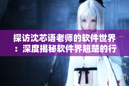 探訪沈芯語老師的軟件世界：深度揭秘軟件界翹楚的行業(yè)心得和經(jīng)驗