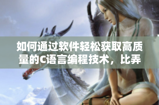 如何通過軟件輕松獲取高質(zhì)量的C語言編程技術(shù)，比弄胡蘿卜更有效！