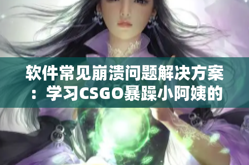 軟件常見崩潰問題解決方案：學(xué)習(xí)CSGO暴躁小阿姨的應(yīng)對之道
