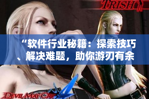 “軟件行業(yè)秘籍：探索技巧、解決難題，助你游刃有余”