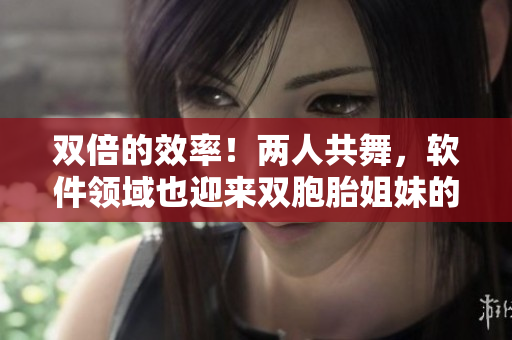 雙倍的效率！兩人共舞，軟件領(lǐng)域也迎來雙胞胎姐妹的革新