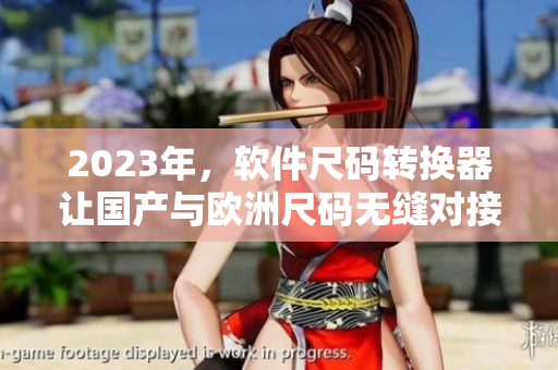 2023年，軟件尺碼轉(zhuǎn)換器讓國產(chǎn)與歐洲尺碼無縫對接
