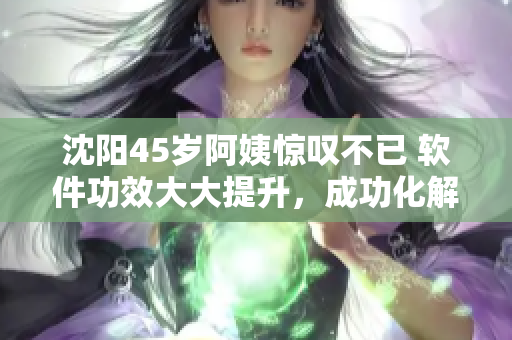 沈陽(yáng)45歲阿姨驚嘆不已 軟件功效大大提升，成功化解工作難題！