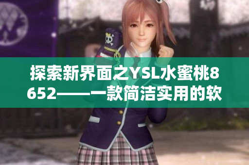 探索新界面之YSL水蜜桃8652——一款簡(jiǎn)潔實(shí)用的軟件界面設(shè)計(jì)