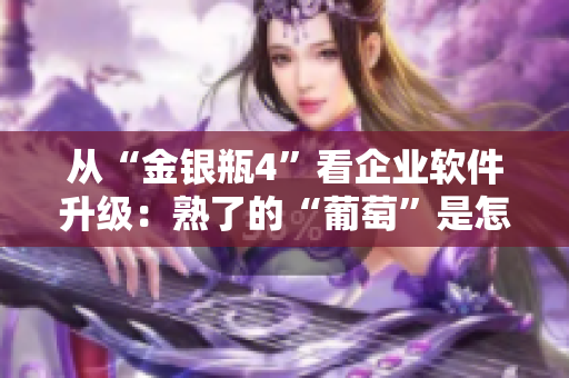 從“金銀瓶4”看企業(yè)軟件升級：熟了的“葡萄”是怎樣收獲的？