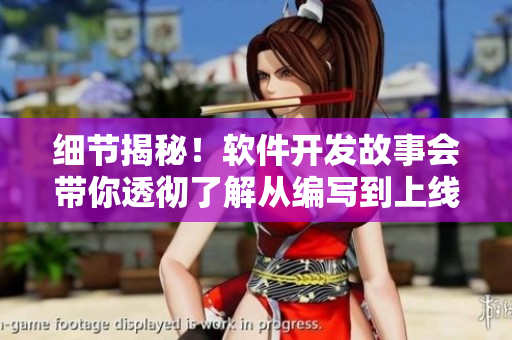 細(xì)節(jié)揭秘！軟件開發(fā)故事會(huì)帶你透徹了解從編寫到上線的全過程！