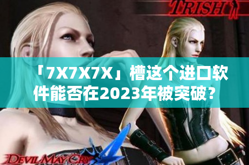 「7X7X7X」槽這個進(jìn)口軟件能否在2023年被突破？