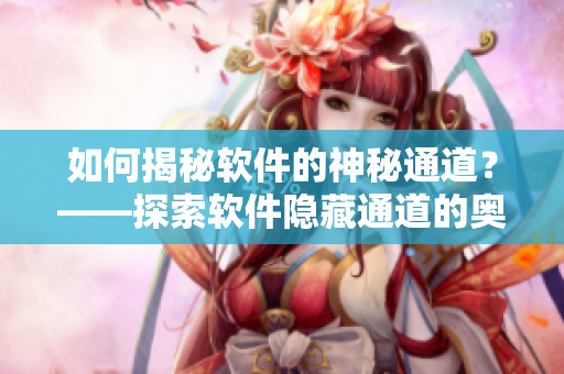 如何揭秘軟件的神秘通道？——探索軟件隱藏通道的奧秘