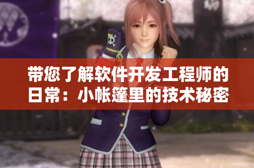 帶您了解軟件開(kāi)發(fā)工程師的日常：小帳篷里的技術(shù)秘密