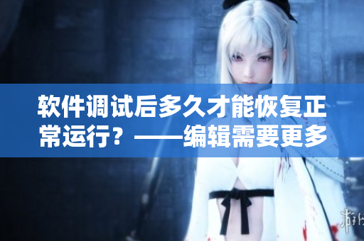 軟件調(diào)試后多久才能恢復正常運行？——編輯需要更多練習。