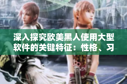 深入探究歐美黑人使用大型軟件的關(guān)鍵特征：性格、習(xí)慣和技能