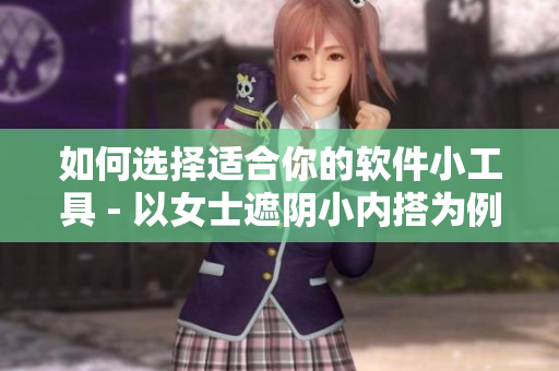 如何選擇適合你的軟件小工具 - 以女士遮陰小內(nèi)搭為例