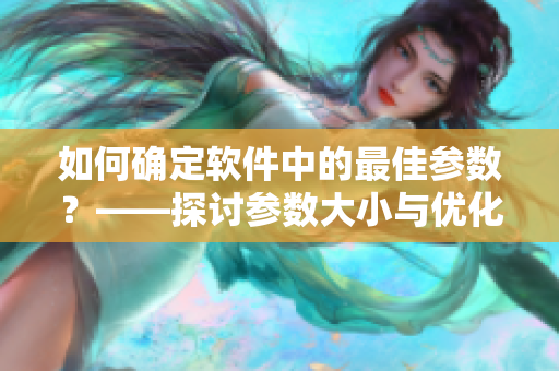 如何確定軟件中的最佳參數(shù)？——探討參數(shù)大小與優(yōu)化之間的關(guān)系