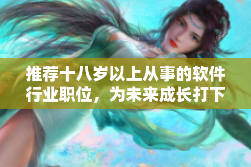 推薦十八歲以上從事的軟件行業(yè)職位，為未來成長打下基礎(chǔ)