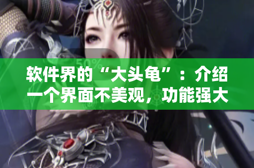 軟件界的“大頭龜”：介紹一個界面不美觀，功能強大的軟件程序