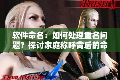 軟件命名：如何處理重名問(wèn)題？探討家庭稱呼背后的命名密碼