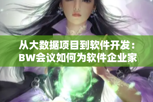 從大數(shù)據(jù)項(xiàng)目到軟件開發(fā)： BW會(huì)議如何為軟件企業(yè)家提供全面指導(dǎo)