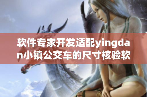 軟件專家開發(fā)適配yingdan小鎮(zhèn)公交車的尺寸核驗(yàn)軟件