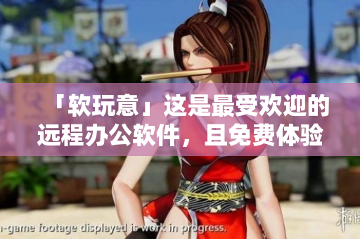 「軟玩意」這是最受歡迎的遠(yuǎn)程辦公軟件，且免費(fèi)體驗(yàn)！