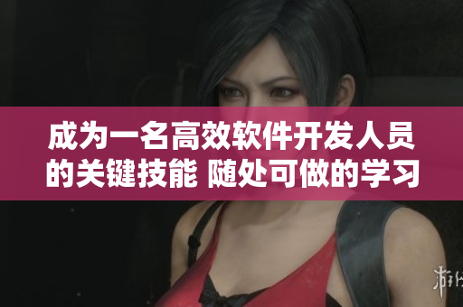 成為一名高效軟件開發(fā)人員的關(guān)鍵技能 隨處可做的學(xué)習(xí)法
