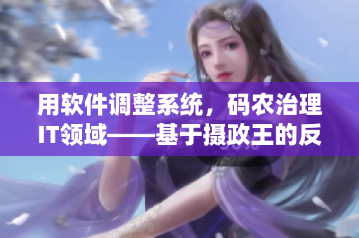 用軟件調(diào)整系統(tǒng)，碼農(nóng)治理IT領(lǐng)域——基于攝政王的反思與啟示