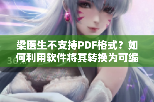 梁醫(yī)生不支持PDF格式？如何利用軟件將其轉(zhuǎn)換為可編輯Word文檔