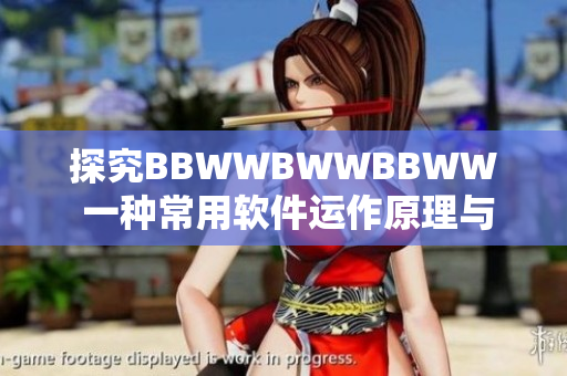 探究BBWWBWWBBWW 一種常用軟件運(yùn)作原理與優(yōu)化方法