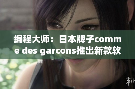 編程大師：日本牌子comme des garcons推出新款軟件！