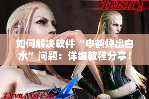 如何解決軟件“申鶴焯出白水”問題：詳細(xì)教程分享！