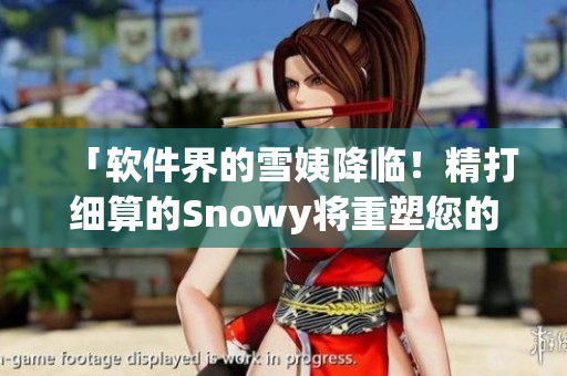 「軟件界的雪姨降臨！精打細算的Snowy將重塑您的軟件！」