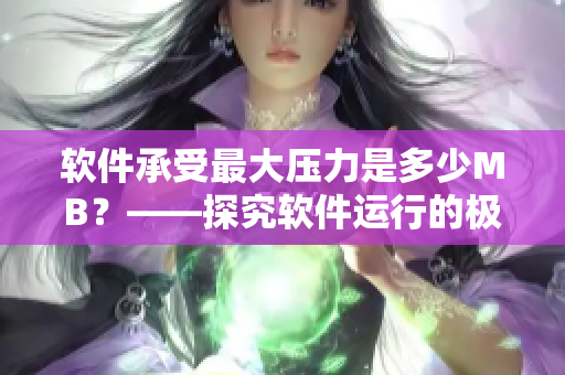 軟件承受最大壓力是多少MB？——探究軟件運行的極限容量