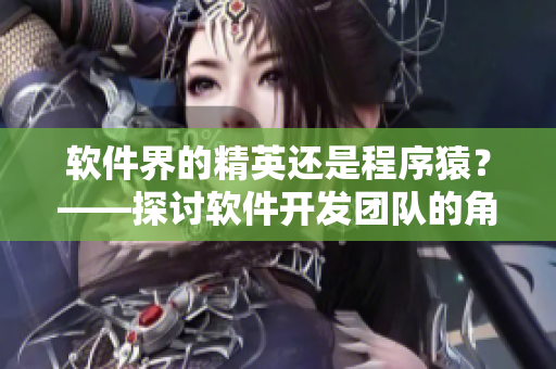 軟件界的精英還是程序猿？——探討軟件開發(fā)團(tuán)隊(duì)的角色分配