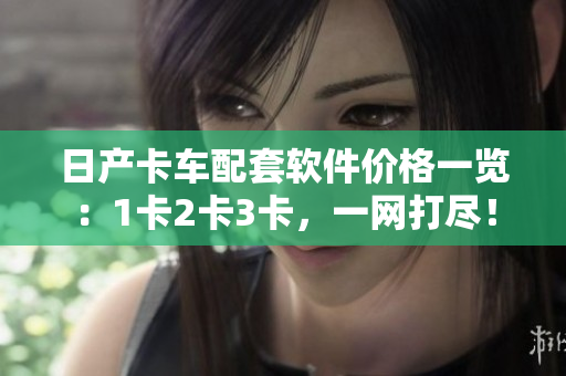 日產(chǎn)卡車配套軟件價(jià)格一覽：1卡2卡3卡，一網(wǎng)打盡！