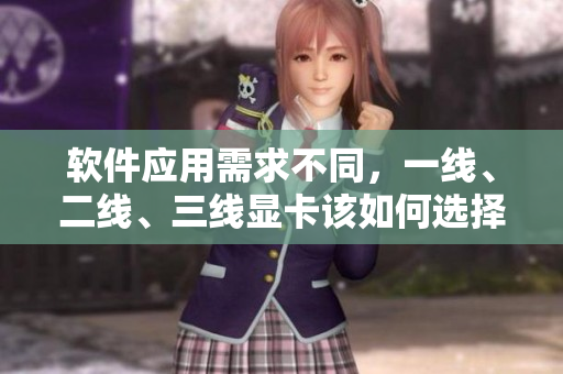軟件應用需求不同，一線、二線、三線顯卡該如何選擇與搭配？