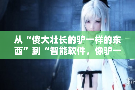 從“傻大壯長的驢一樣的東西”到“智能軟件，像驢一樣成長”