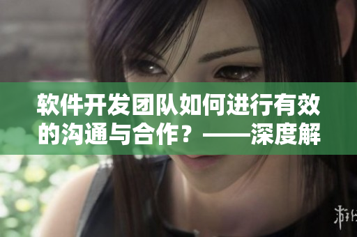 軟件開發(fā)團(tuán)隊(duì)如何進(jìn)行有效的溝通與合作？——深度解析技巧與方法