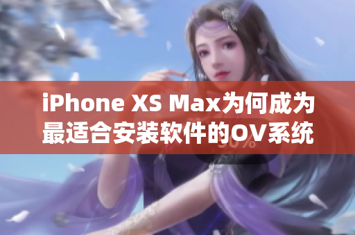 iPhone XS Max為何成為最適合安裝軟件的OV系統(tǒng)智能手機