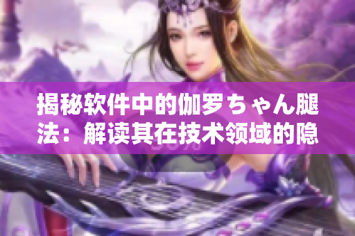 揭秘軟件中的伽羅ちゃん腿法：解讀其在技術(shù)領(lǐng)域的隱喻
