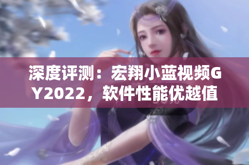 深度評(píng)測(cè)：宏翔小藍(lán)視頻GY2022，軟件性能優(yōu)越值得考慮