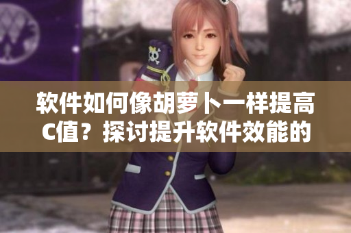 軟件如何像胡蘿卜一樣提高C值？探討提升軟件效能的方法