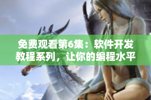 免費(fèi)觀看第6集：軟件開(kāi)發(fā)教程系列，讓你的編程水平更上一層樓