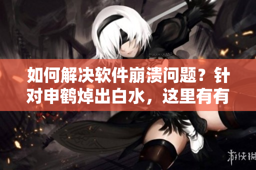 如何解決軟件崩潰問題？針對申鶴焯出白水，這里有有效的應(yīng)對措施！