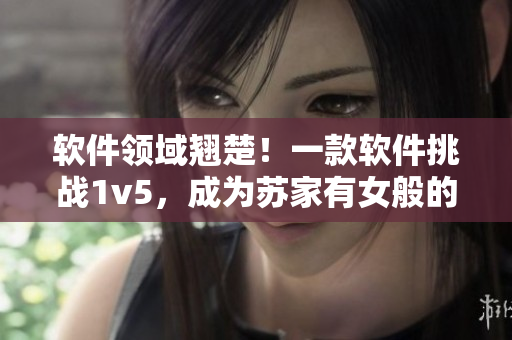 軟件領(lǐng)域翹楚！一款軟件挑戰(zhàn)1v5，成為蘇家有女般的佳話