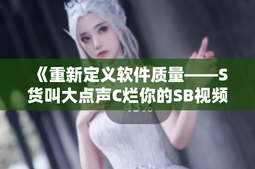 《重新定義軟件質(zhì)量——S貨叫大點聲C爛你的SB視頻》的啟示