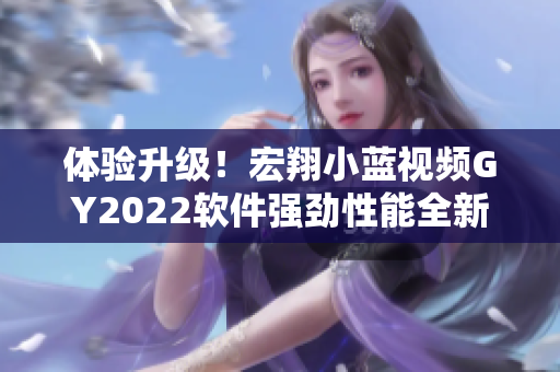 體驗升級！宏翔小藍視頻GY2022軟件強勁性能全新上市