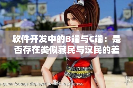 軟件開(kāi)發(fā)中的B端與C端：是否存在類似藏民與漢民的差異？